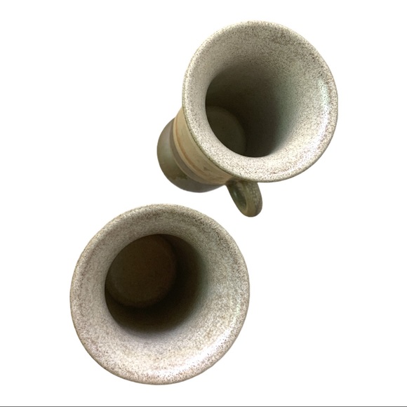 Artisan Handcrafted Irish Pottery Ceramic Coffee Mugs Cup Pair - Picture 6 of 6